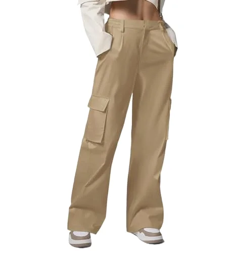 JEKAOYI Baggy Hiking Cargo Pant in Khaki