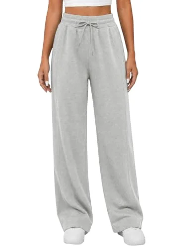 JEKAOYI Baggy Wide Leg Sweatpant in Grey