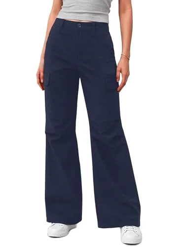 JEKAOYI Bootcut Hiking Cargo Pant in Navy
