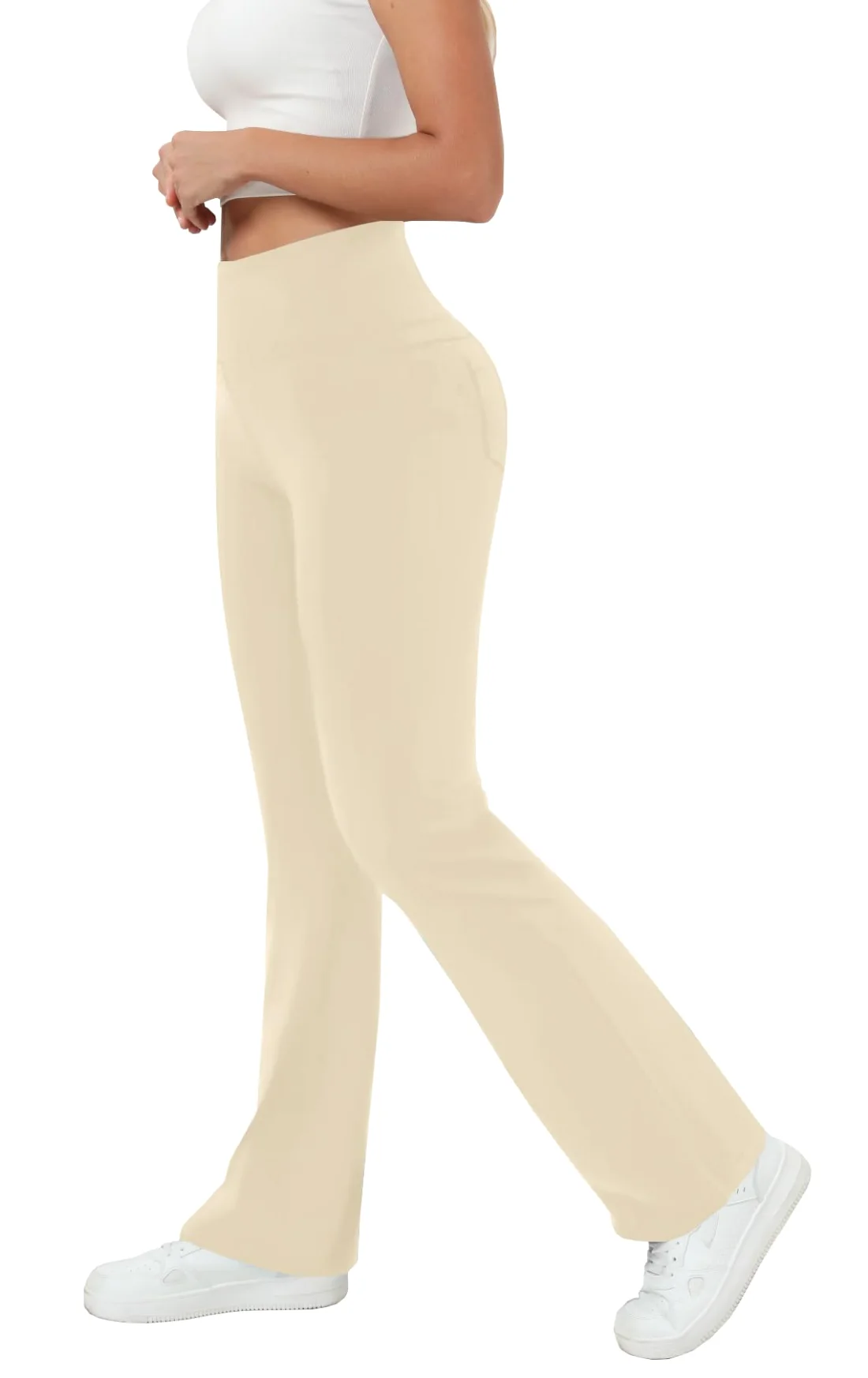 JEKAOYI Bootcut Yoga Legging in Khaki