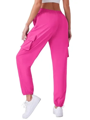 JEKAOYI Four-Pocket Hiking Jogger in Rose Red