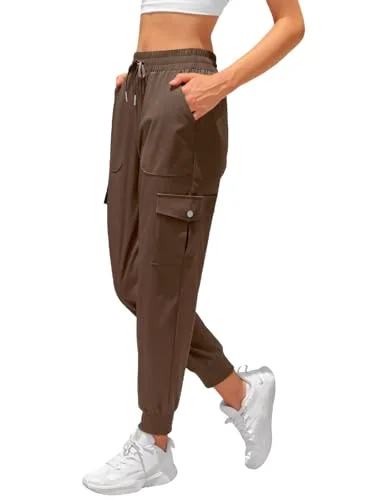 JEKAOYI High-Rise Cargo Pant in Brown