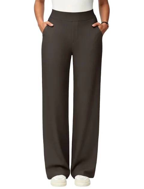 JEKAOYI High-Rise Yoga Pant in Brown