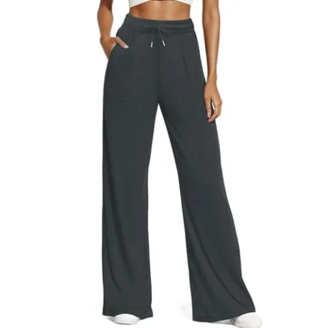 JEKAOYI Lightweight Drawstring Pant in Grey