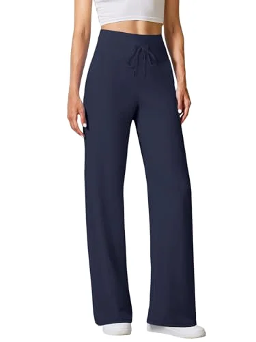 JEKAOYI Straight Leg Yoga Pant in Navy