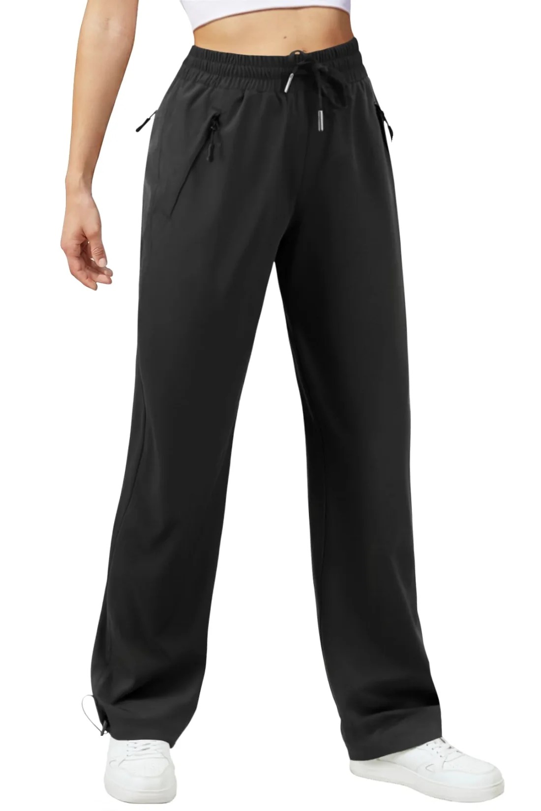 JEKAOYI Zip-Pocket Hiking Cargo Pant in Black