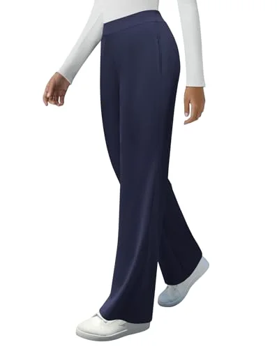 JEKAOYI Zip-Pocket Straight Leg Dress Pant in Navy